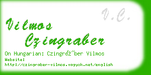 vilmos czingraber business card